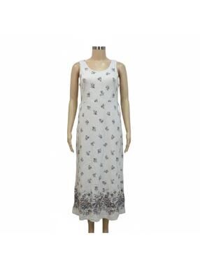 Basic Editions Floral Sleeveless Maxi Dress Size 10-P